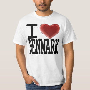 Camiseta Eu amo DINAMARCA