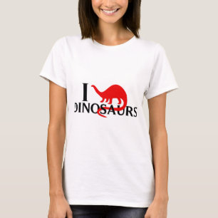 Camiseta Eu amo dinossauros