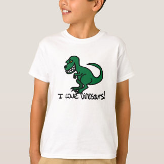 Camiseta Eu amo dinossauros!