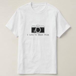 Camiseta Eu amo disparar no filme
