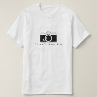 Camiseta Eu amo disparar no filme