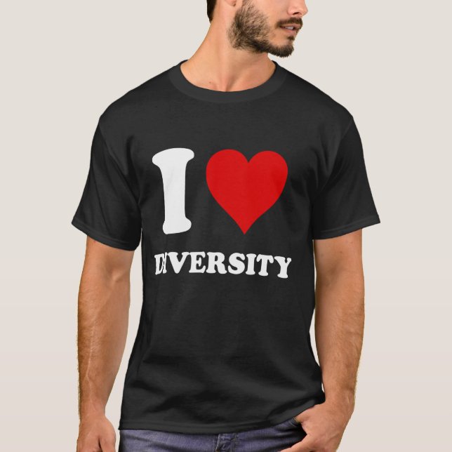 Camiseta Eu Amo Diversidade (Frente)