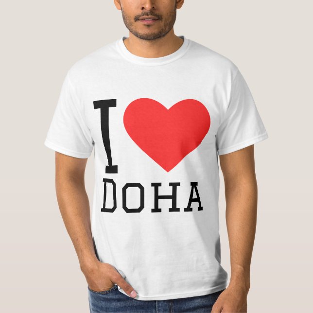 Camiseta Eu amo Doha (Frente)