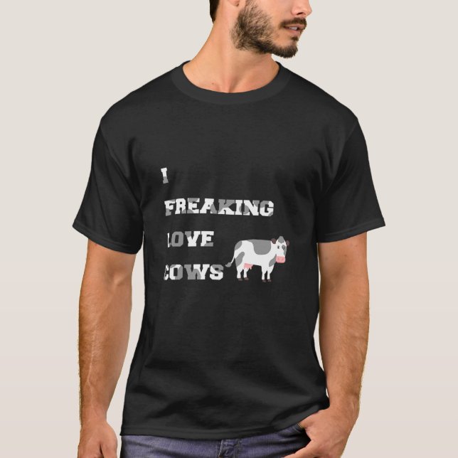 Camiseta Eu Amo Doidamente a Fazenda de Vacas (Frente)