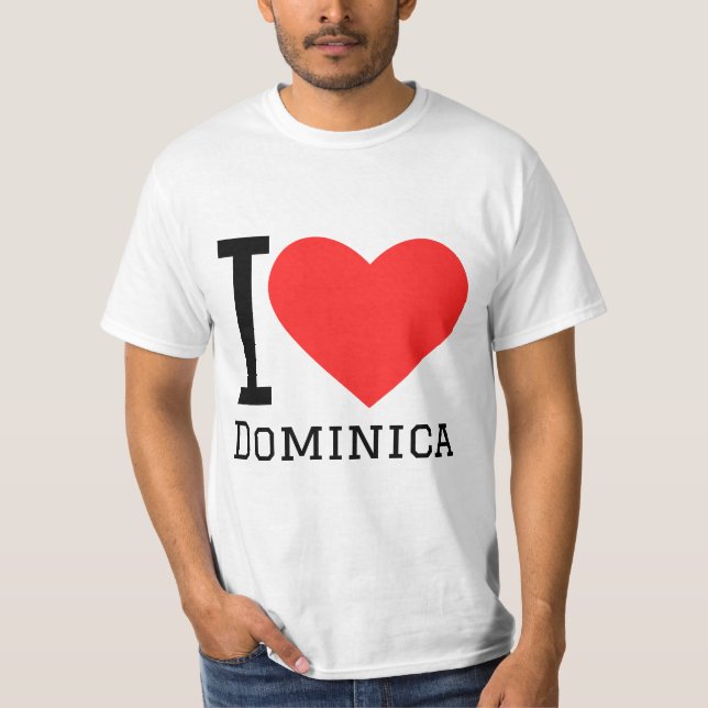 Camiseta Eu amo dominica (Frente)