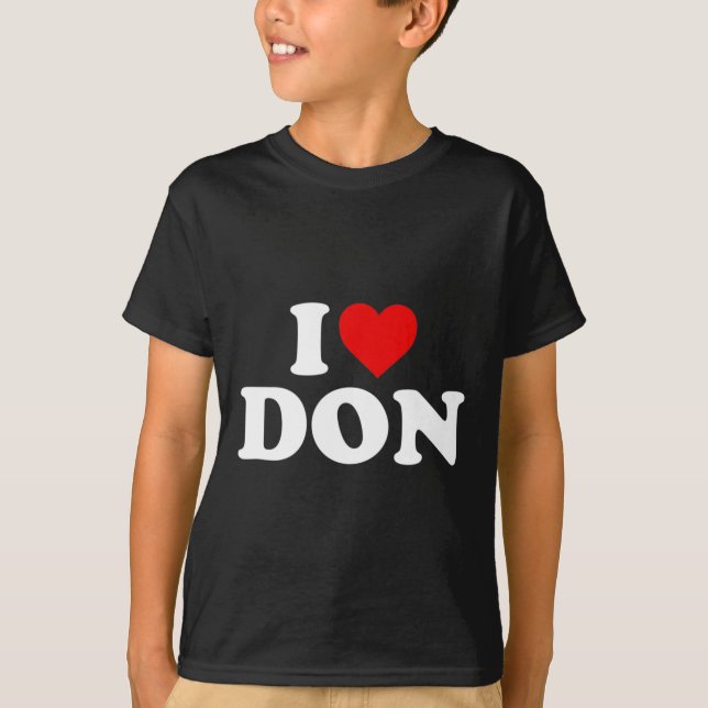 Camiseta Eu Amo Don - Coração (Frente)
