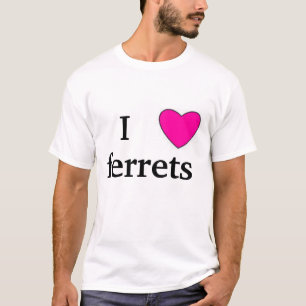 Camiseta eu amo doninhas