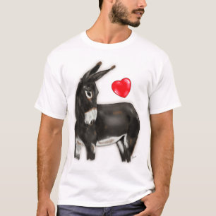 Camiseta Eu Amo Donkeys Demure Donkey