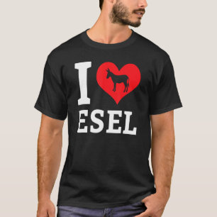 Camiseta Eu Amo Donkeys Mule Fazenda Zoo Farmeiro Animal Pe