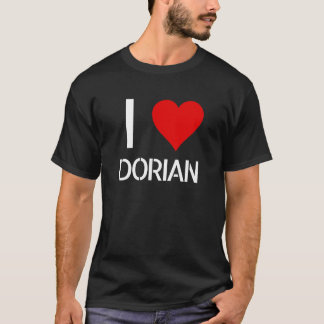 Camiseta Eu Amo Dorian Coração Amante Namorado Fofo Anivers