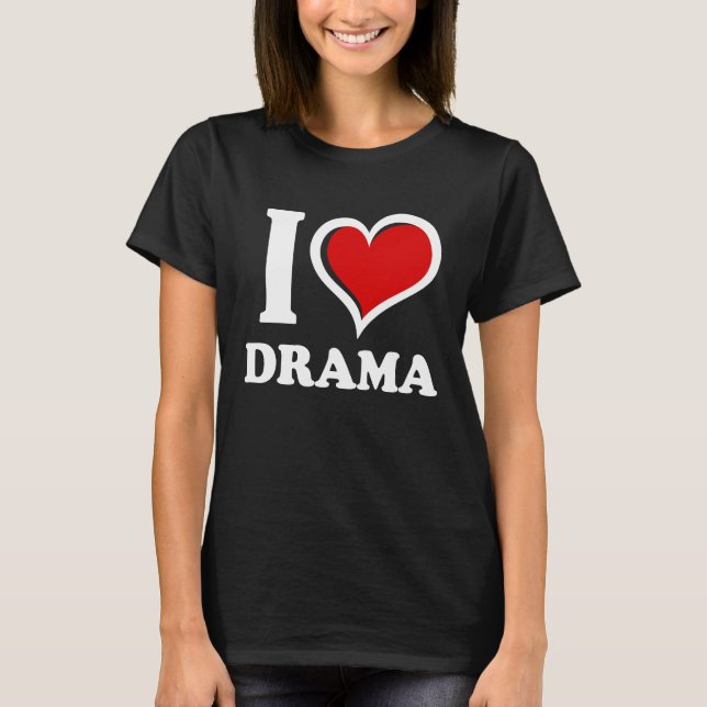 Camiseta Eu Amo Drama I Heart (Frente)