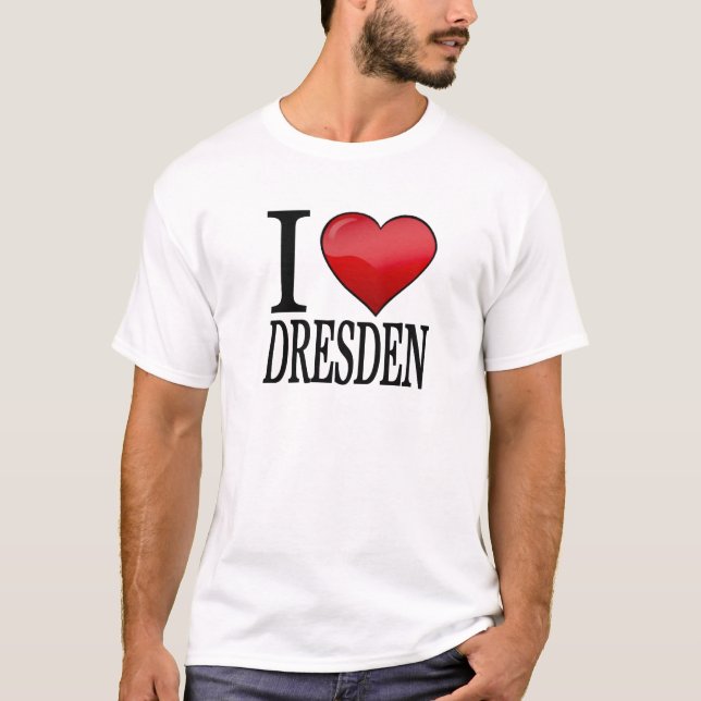 Camiseta Eu Amo Dresden (Frente)