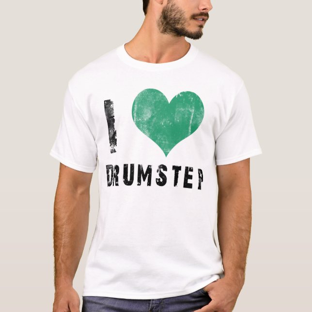 Camiseta Eu amo Drumstep (Frente)