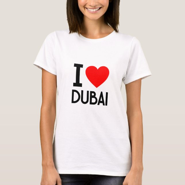 Camiseta Eu Amo Dubai (Frente)