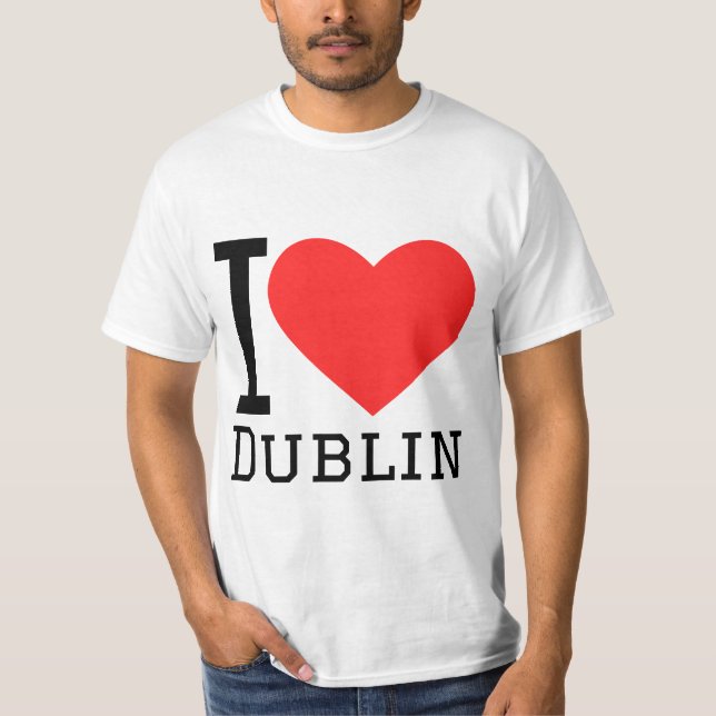 Camiseta Eu amo Dublin (Frente)