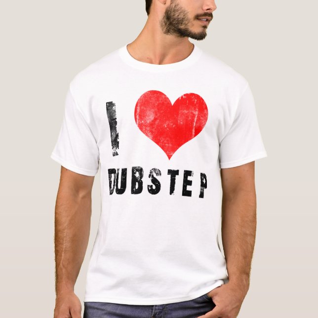 Camiseta Eu amo Dubstep (Frente)