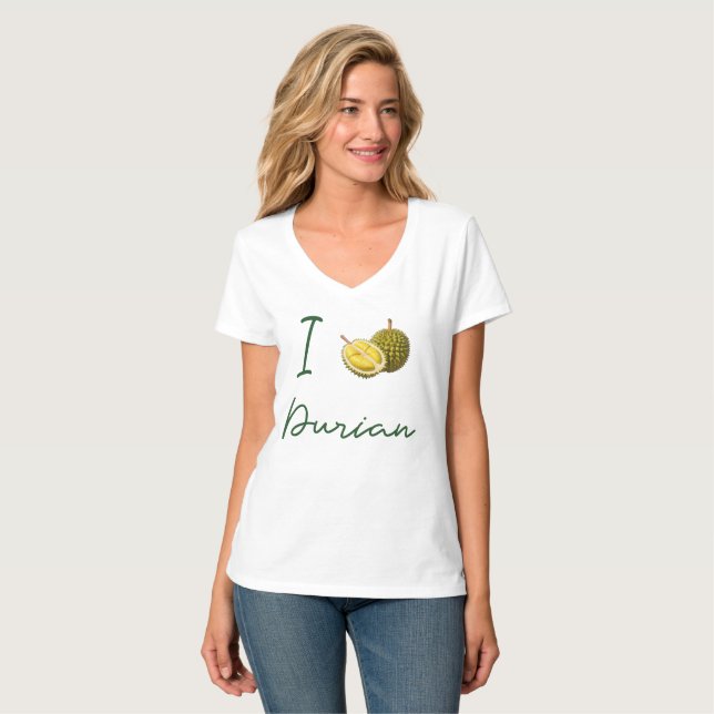 Camiseta Eu Amo Durian (Frente Completa)