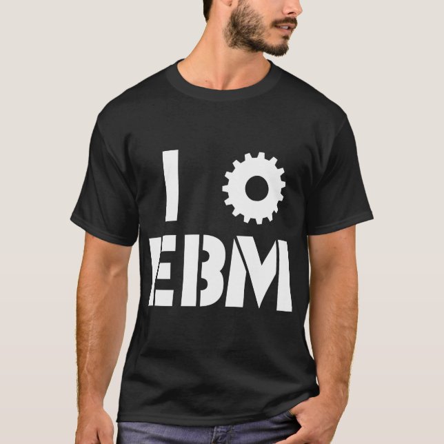 Camiseta EU AMO EBM Branco (Frente)