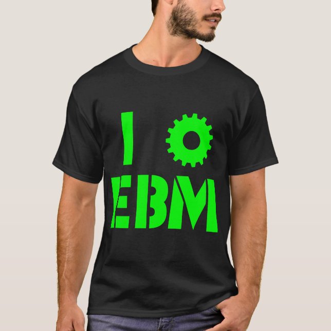 Camiseta Eu AMO EBM Verde (Frente)