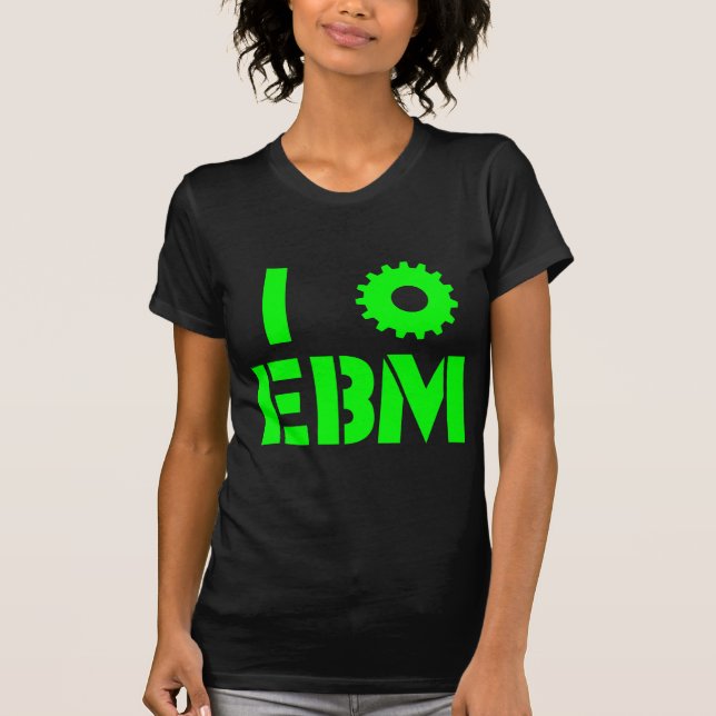 Camiseta EU AMO EBM Verde (Frente)