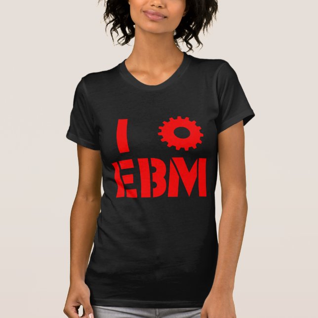 Camiseta EU AMO EBM Vermelho (Frente)