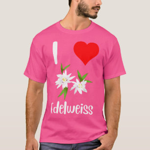 Camiseta Eu Amo Edelweiss Fllower Alpino Mountain Lov