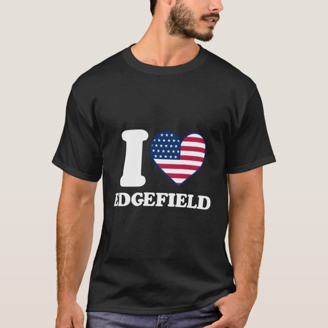 Camiseta Eu Amo Edgefield I He Edgefield (Frente)