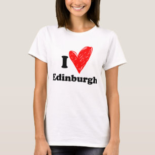 Camiseta Eu amo Edimburgo