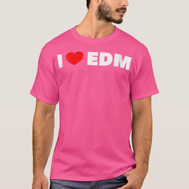 Camiseta Eu Amo Edm (Frente)