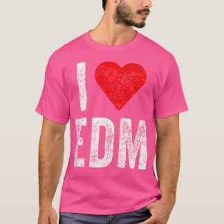 Camiseta Eu Amo Edm Festa Divertida do Festival