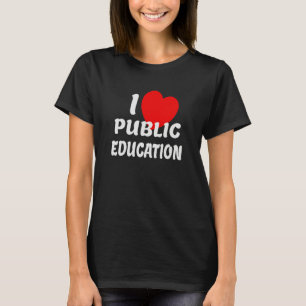 Camiseta Eu Amo Educação Pública Apoio Para Professores