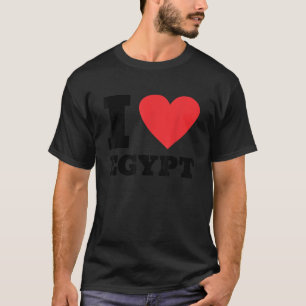 Camiseta Eu amo Egito, corto a família egípcia Viagem Egito