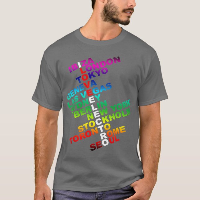 Camiseta Eu Amo Eletro World Wide (Frente)