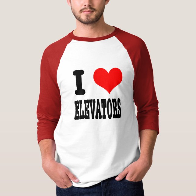 CAMISETA EU AMO ELEVADORES (Frente)