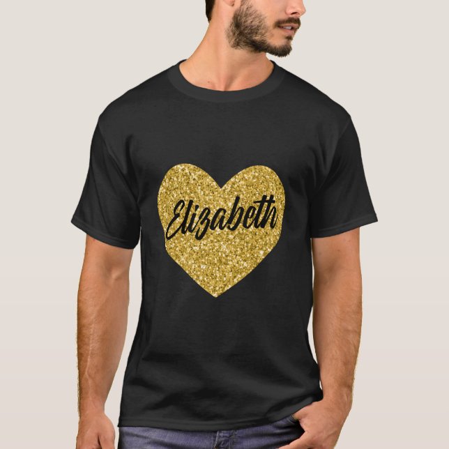 Camiseta Eu Amo Elizabeth Elizabeth Ele (Frente)