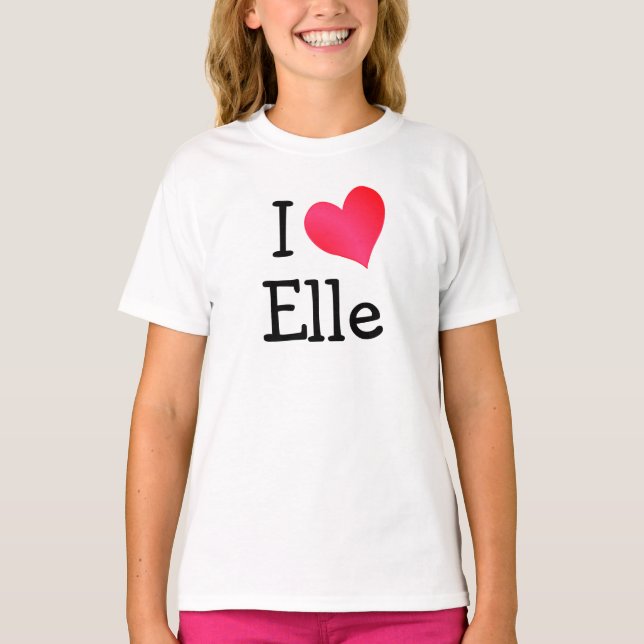 Camiseta Eu Amo Elle (Frente)