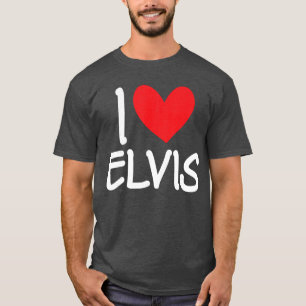 Camiseta Eu Amo Elvis Nome Personalizado Homem Cara BFF Ami