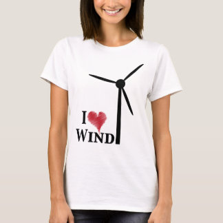 Camiseta eu amo energias eólicas