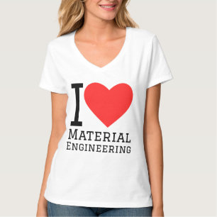 Camiseta Eu amo engenharia de materiais