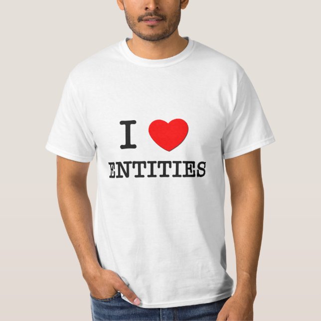 Camiseta Eu amo entidades (Frente)