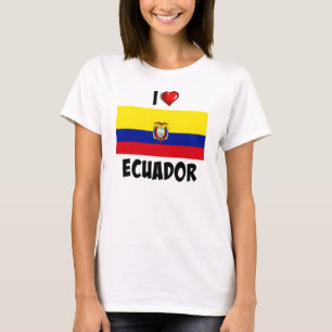 Camiseta Eu Amo Equador