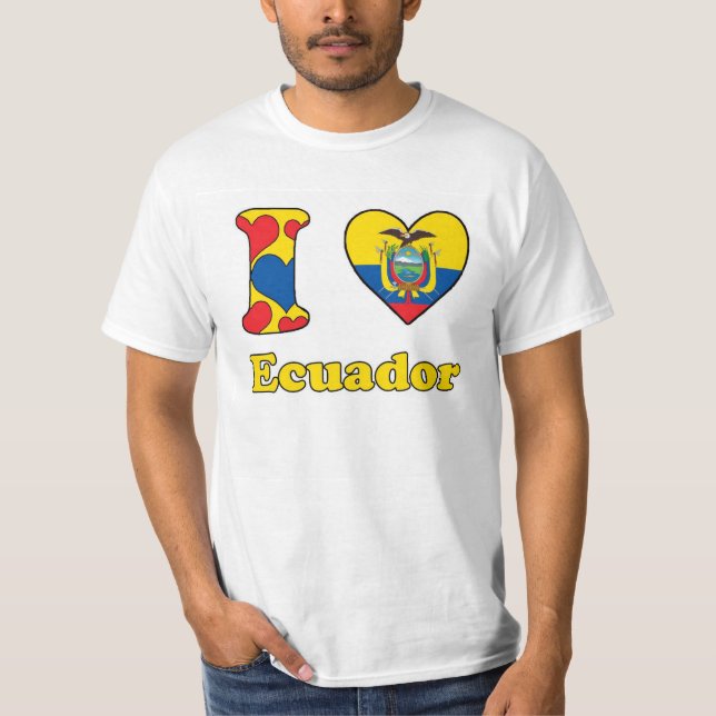 Camiseta Eu amo Equador (Frente)