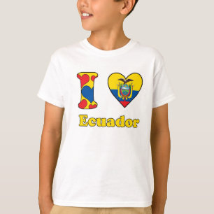 Camiseta Eu amo Equador