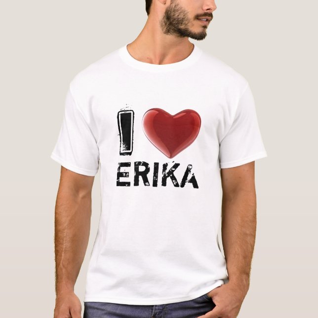 CAMISETA EU AMO ERIKA (Frente)