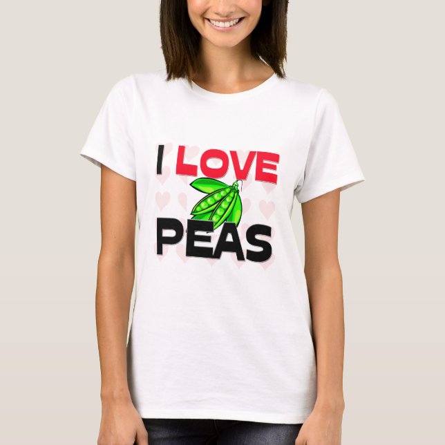 Camiseta Eu amo ervilhas (Frente)