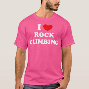 Camiseta Eu Amo Escalada em Rocha Eu Adoro Escalada em Roch