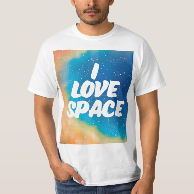 Camiseta Eu Amo Espaço (Frente)