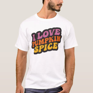 Camiseta Eu amo especiarias de abóbora