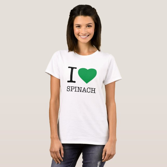 CAMISETA EU AMO ESPINAFRE (Frente Completa)