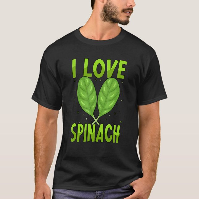Camiseta Eu Amo Espinafre Vegano_1 (Frente)